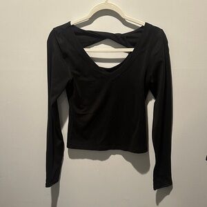 Black V-Neck Women's Athleta Top